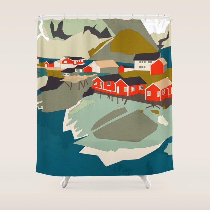Norway, Lofoten Shower Curtain Gallery Image 1
