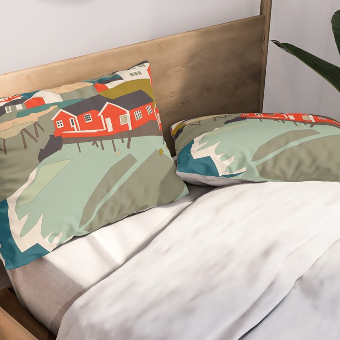 Norway, Lofoten Pillow Sham Gallery Image 2