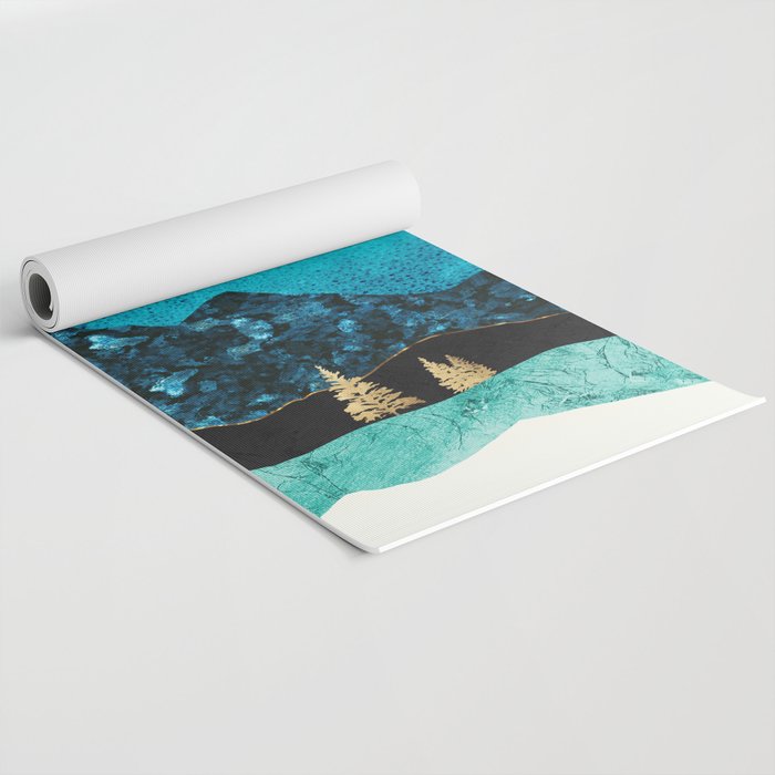 Teal Afternoon Yoga Mat Gallery Image 2
