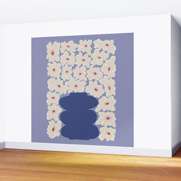 Little Daisy Vase Wall Mural Gallery Image 2