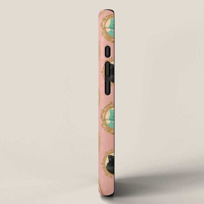 Cat Cameos - Cute Kitty Portraits iPhone Case Gallery Image 2