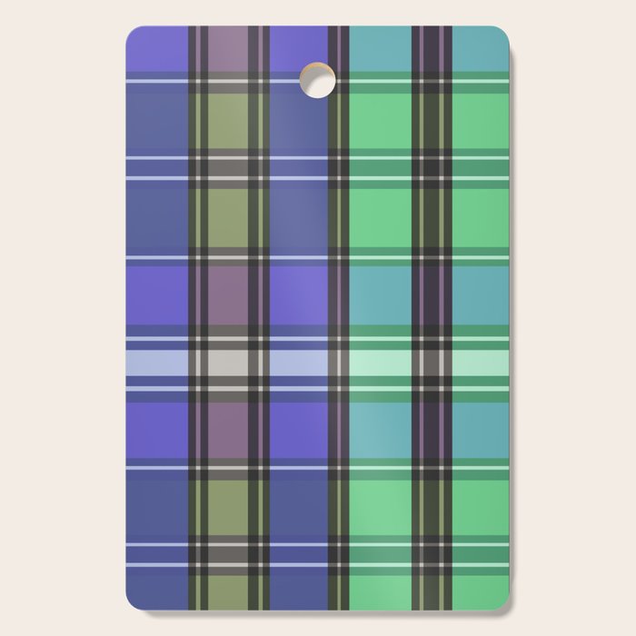 Fusion Colorful Toned Grids B Cutting Board Gallery Image 1