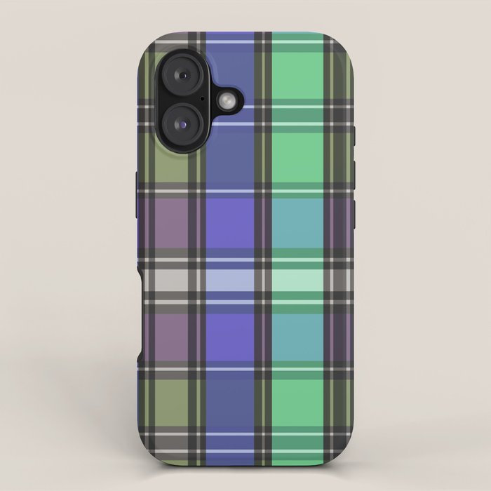 Fusion Colorful Toned Grids B iPhone Case Gallery Image 1