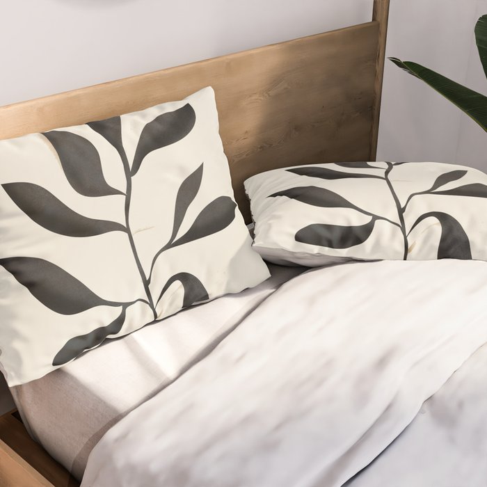 Abstract Minimal Plant 2 Pillow Sham Gallery Image 2