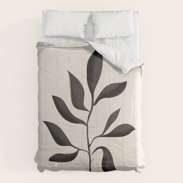 Abstract Minimal Plant 2 Comforter Gallery Image 6