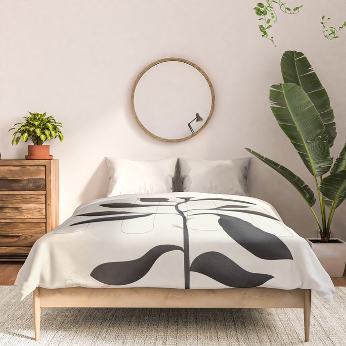 Abstract Minimal Plant 2 Comforter Gallery Image 3