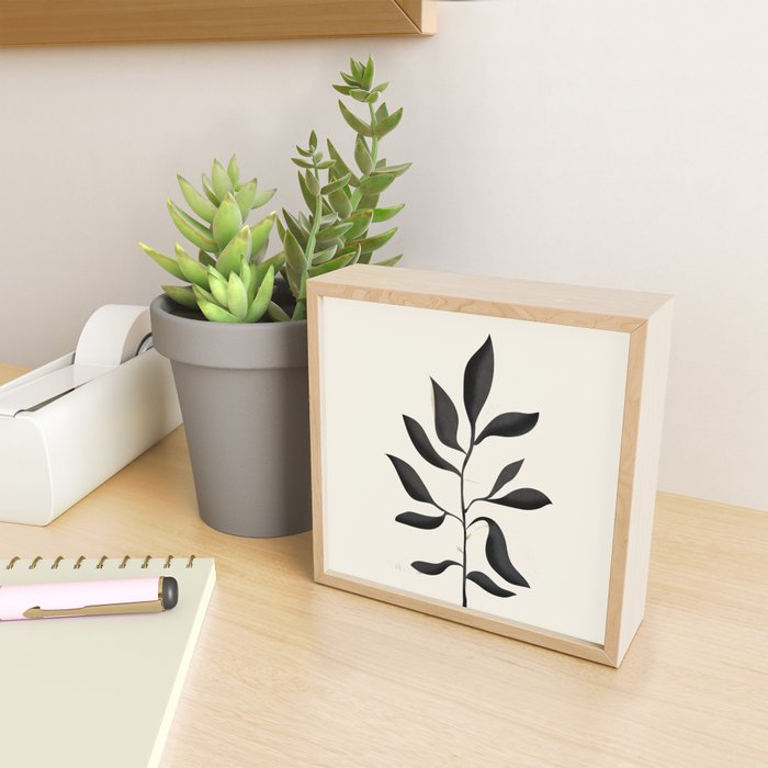 Abstract Minimal Plant 2 Mini Art Print Gallery Image 2