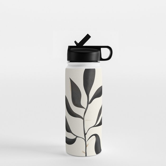 Abstract Minimal Plant 2 Water Bottle Gallery Image 1