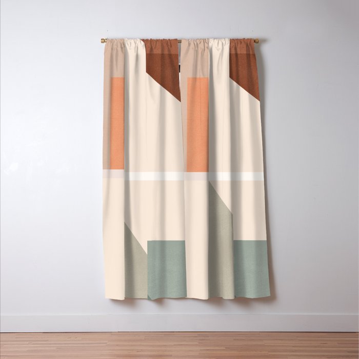 Abstract Geometric 16 Window Curtain Gallery Image 3