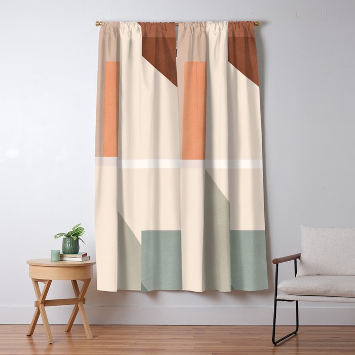 Abstract Geometric 16 Window Curtain Gallery Image 1