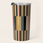 Mixed Stripes Pattern XXIV Bold Retro Travel Mug Gallery Image 3