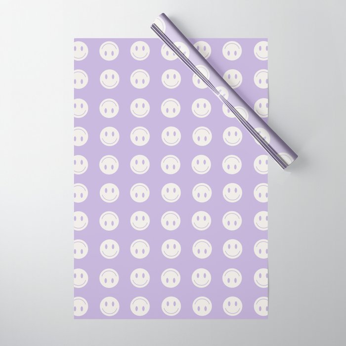 Happy Thoughts Lavender Wrapping Paper Gallery Image 1