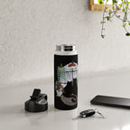 Rainy Day Cats on Black Water Bottle Gallery Image 4
