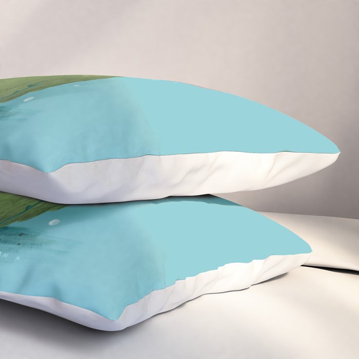 Axolotl on a Mossball Pillow Sham Gallery Image 3
