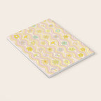 purple haze mushroom flower power wallpaper wiggles // retro art by surfy birdy Notebook Gallery Image 3