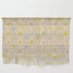 purple haze mushroom flower power wallpaper wiggles // retro art by surfy birdy Wall Hanging Gallery Image 1