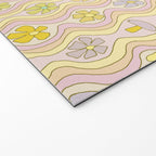 purple haze mushroom flower power wallpaper wiggles // retro art by surfy birdy Welcome Mat Gallery Image 2