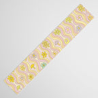 purple haze mushroom flower power wallpaper wiggles // retro art by surfy birdy Table Runner Gallery Image 3