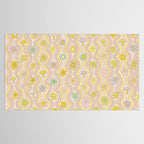 purple haze mushroom flower power wallpaper wiggles // retro art by surfy birdy Tablecloth Gallery Image 2