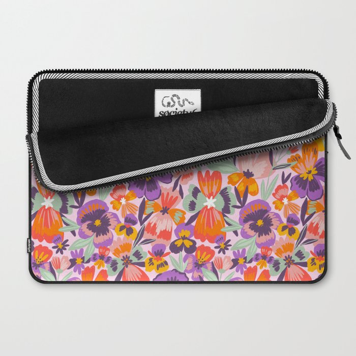 Pansies Laptop Sleeve Gallery Image 2