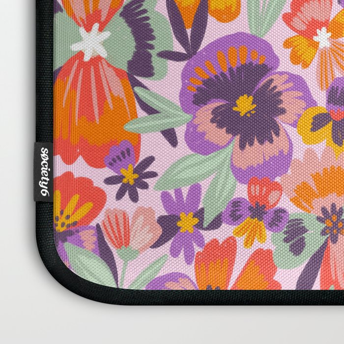 Pansies Laptop Sleeve Gallery Image 3
