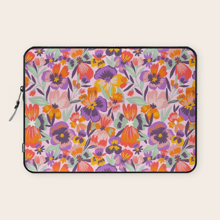 Pansies Laptop Sleeve Gallery Image 1