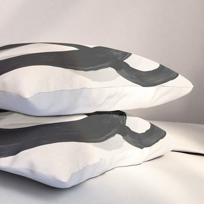 Interwoven Lines Abstract Art 2 Pillow Sham Gallery Image 3