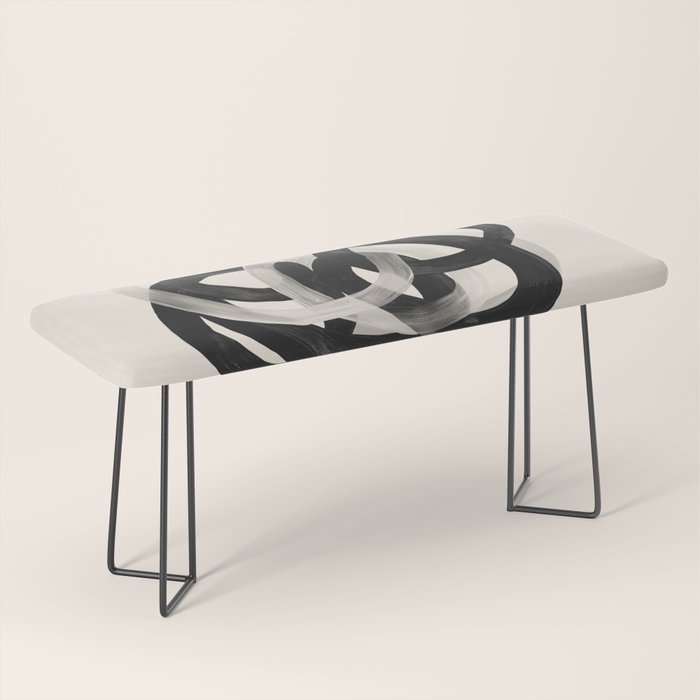 Interwoven Lines Abstract Art 2 Bench Gallery Image 1