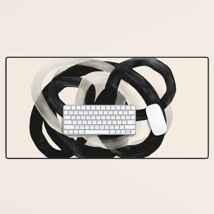 Interwoven Lines Abstract Art 2 Desk Mat Gallery Image 1