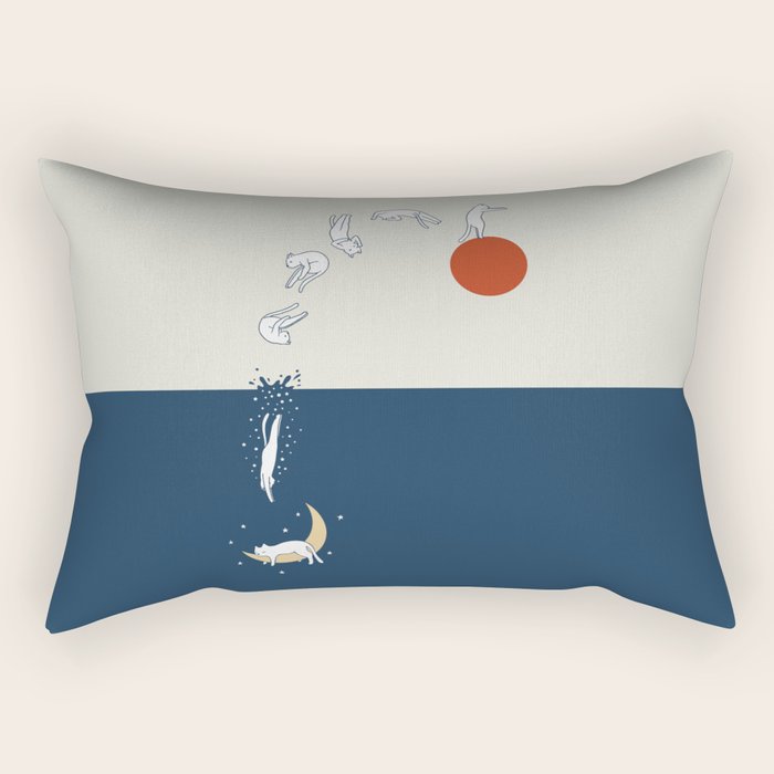 Cat Landscape 37 Rectangular Pillow Gallery Image 2