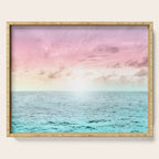 Pastel Beach Sunset Serving Tray Gallery Image 1