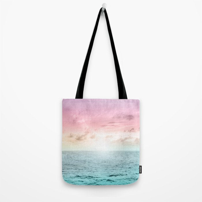 Pastel Beach Sunset Tote Bag Gallery Image 2