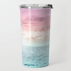 Pastel Beach Sunset Travel Mug Gallery Image 2