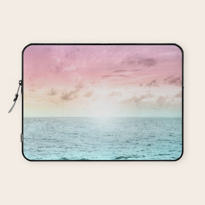 Pastel Beach Sunset Laptop Sleeve Gallery Image 1