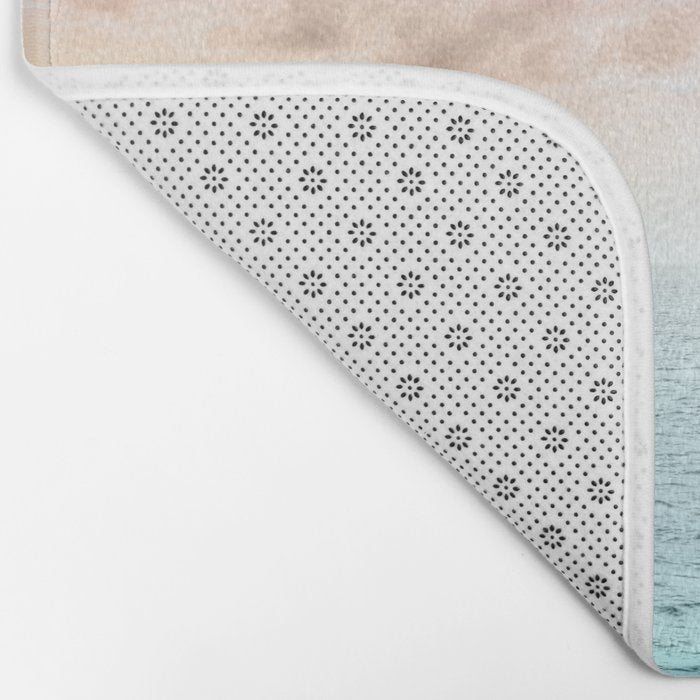 Pastel Beach Sunset Bath Mat Gallery Image 2