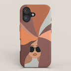 Girl Power - Earthy Rainbow Hair iPhone Case Gallery Image 1