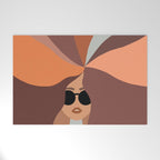 Girl Power - Earthy Rainbow Hair Welcome Mat Gallery Image 1