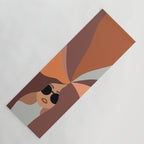 Girl Power - Earthy Rainbow Hair Yoga Mat Gallery Image 1