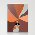 Girl Power - Earthy Rainbow Hair Stationery Card Gallery Image 2