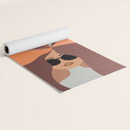 Girl Power - Earthy Rainbow Hair Yoga Mat Gallery Image 2