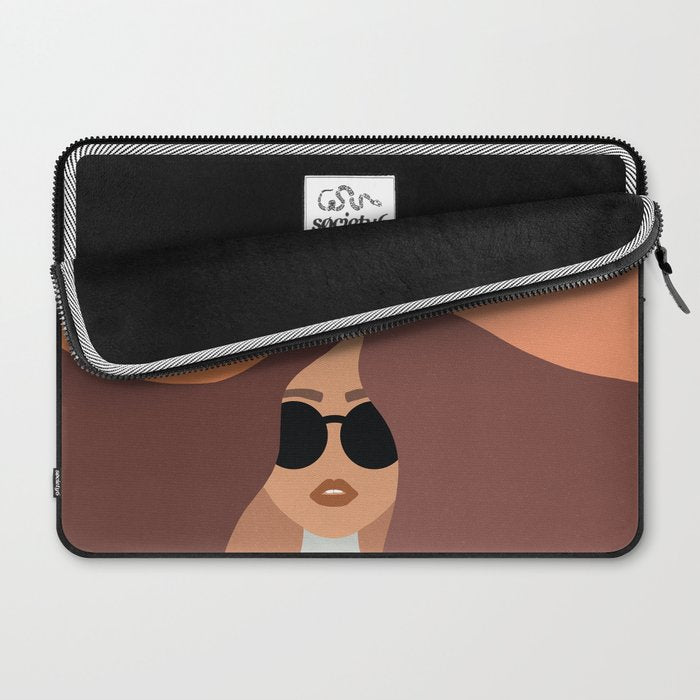Girl Power - Earthy Rainbow Hair Laptop Sleeve Gallery Image 2
