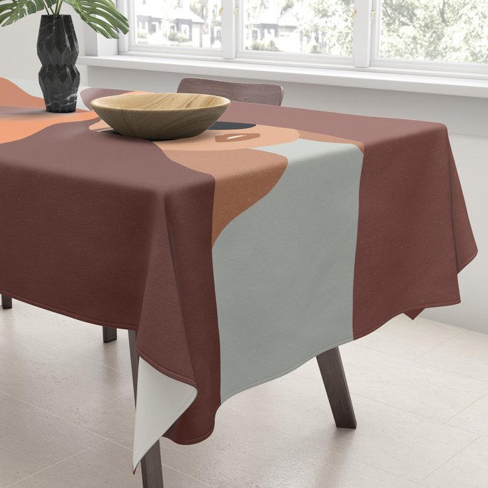 Girl Power - Earthy Rainbow Hair Tablecloth Gallery Image 3