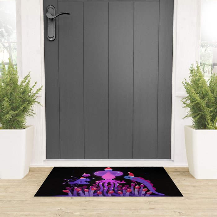 Christmas in the deep sea Welcome Mat Gallery Image 3