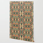 Mid-Century Canvas Geo Pattern Wallpaper Gallery Image 2