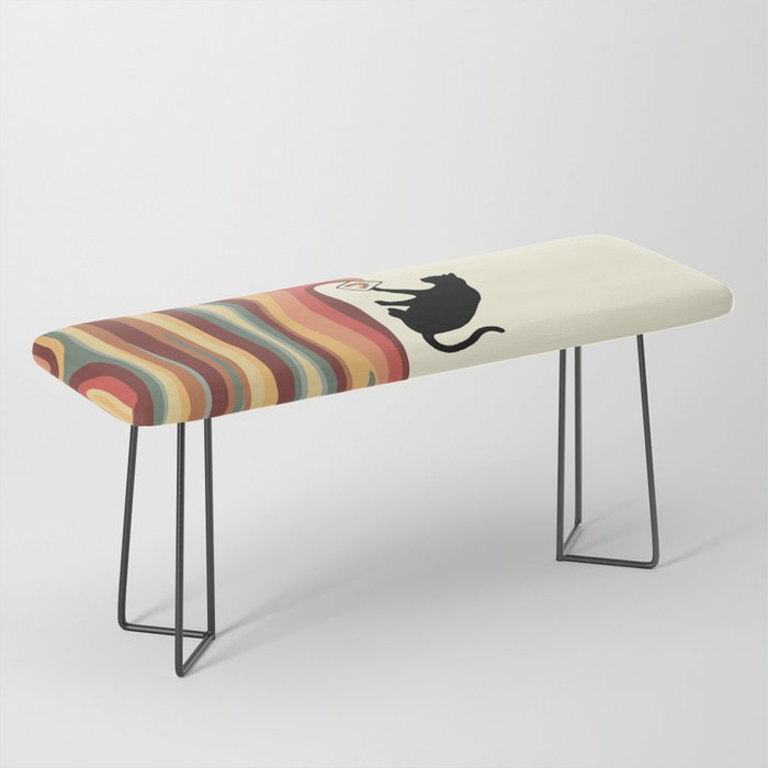 Rainbow cat 1 coffee milk drop Bench Gallery Image 1