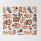 Pig Collection Throw Blanket Gallery Image 2