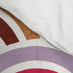 Japanese Seigaiha Wave - Mauve & Gold Palette Comforter Gallery Image 4