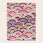 Japanese Seigaiha Wave - Mauve & Gold Palette Notebook Gallery Image 4