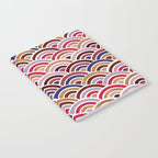 Japanese Seigaiha Wave - Mauve & Gold Palette Notebook Gallery Image 2