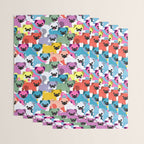 Colored Pugs Pattern - no1 Wrapping Paper Gallery Image 3
